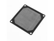 Square Black Aluminum Dustproof Mesh Filter for 80mm PC Cooler Fan