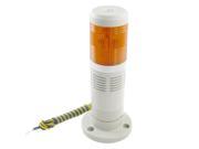 Unique Bargains Industrial Yellow Tower Lamp Buzzer Alarm Warning Light 12V DC Wszlr
