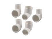 Unique Bargains Unique Bargains 5 Pcs 25mm to 32mm 90 Angle Degree Elbow Pipe Fittings Connectors Adapters