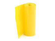 Unique Bargains 85mm Width PVC Heat Shrink Tubing Tube Yellow 2Meters for 18650 Batteries Pack
