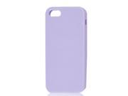 Unique Bargains Light Purple TPU Flex Soft Case Skin Cover Shell Bumper for iPhone 5 5G 5th Gen