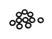 Unique Bargains Black Silicone O ring Oil Shielding Washer Grommet 6mm x 2.65mm 10Pcs