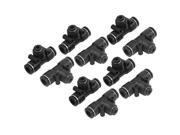 Unique Bargains 10 x Air Pneumatic 3 Ways 8mm to 4mm T Shaped Quick Joint Push In Fittings