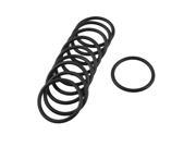 Unique Bargains 10 Pcs 37mm x 3mm Black Rubber Oil Seal O Ring Sealing Gasket Washers