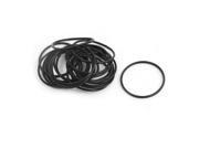 Unique Bargains 20 PCS 25mm x 23mm x 1mm Rubber O Ring Oil Seal Gasket Replacement