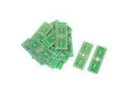 Unique Bargains 15Pcs 2 Layers SMD QFN32 QFN40 to DIP 32 40 PCB Adapter Plate Convertor Board