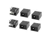 Unique Bargains 6 Pcs PCB MountDC004 4 Pin 1.5 x 3.5mm Stereo Jack Socket Audio Video Connector