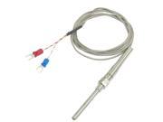 k Type 50x5mm 800C Probe Thermocouple Temperature Sensor Cable 1.5M