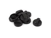 Unique Bargains 9 Pcs 8mm Hole Black Gas Stove Cooker Rotary Switch Knobs for Kitchen