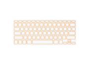 Unique Bargains Computer Keyboard Cover Protective Film Orange Clear for Apple MacBook Air 13.3