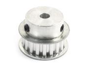 Stepper Motor Part Silver Tone 20T 7mm Bore Timing Pulley for 11mm Width Belt