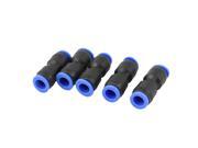 Unique Bargains 5pcs Pneumatic 10mm to 10mm Straight Quick Fittings Connector
