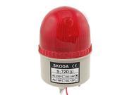 Unique Bargains 6.5cm Dia DC 24V Red LED Light Alarm Industrial Signal Tower Lamp