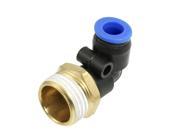 Unique Bargains Air Pneumatic Elbow Type Connector Quick Fitting Coupler for 8mm OD Tube