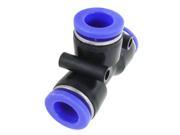 Unique Bargains 12mm to 12mm Tubing Push In T Joint Designed Quick Fittings