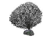 6.9 Width Black Coralline Aquascaping Artificial Water Plant w Ceramic Base