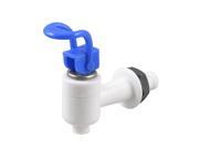 Push Style Grip Blue White Plastic Faucet Tap for Water Dispenser