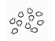Unique Bargains 10 Pieces Round Shaped Metal Self Locking External Snap Retaining Rings