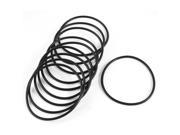 Unique Bargains 10PCS 85mm x 78mm x3.5mm Flexible Industrial Rubber O Ring Sealed Washers Black