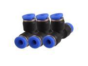 Unique Bargains 3 Pcs Air Pneumatic 4mm to 4mm 3 Ways Push In Quick Fittings
