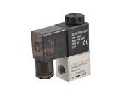 Unique Bargains Unique Bargains Direct Action Type 2 Position 2 Way Air Solenoid Valve AC 110V