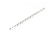 Unique Bargains 43cm 4 Sections Telescoping Antenna Replacement Silver Tone for Radio TV