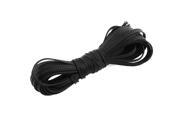 Unique Bargains 10m x 7mm Car Audio Sleeving Braided Polyester Cable Cover Protector Black