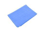 Unique Bargains Home Furniture Glass Water Cleaning Rectangle Cham Towel Light Blue 17 x 12.6