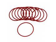 Unique Bargains 10 x Replacing Red Rubber 46mm x 2mm x 42mm Oil Seal O Rings Gasket Washers