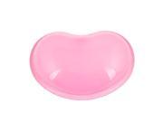 PC Keyboard Soft Gel Wrist Rest Support Cushion Mouse Pad Clear Pink
