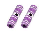 Pair Parts 8.5mm Thread Dia Purple Axle Foot Pegs for Bicycle Bike
