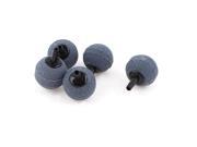 5 Pieces 25mm Dia Fish Tank Round Shape Mineral Air Bubble Stone Gray
