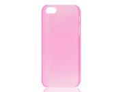 Unique Bargains Slim Clear Pink Back Case Cover Skin for Apple iPhone 5 5G