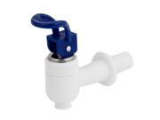 Unique Bargains 15mm Thread Dia Plastic Water Dispenser Spigot Valve Faucet Navy Blue White