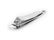 Unique Bargains Beauty Tool Slanted Tip Silver Tone Nail Clippers Trimmer Cutter Silver Tone