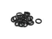 Unique Bargains 20PCS Black Rubber Flexible O Ring Seal Washer Gasket 10mmx6.4mmx1.8mm