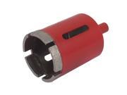 Red Housing 10mm Shank 45mm Dia Granite Marble Wet Dry Diamond Hole Saw Cutter