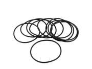 Unique Bargains 10 Pcs 46mm x 42mm x 2mm Industrial Rubber O Ring Oil Seal Gaskets