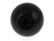 12mm Diameter Threaded Plastic Ball Knob Round Handle Black for Machine Tool