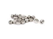 20pcs 1 4NPT Male Thread Hex Head Pipe Plug Connector Coupling Adapter