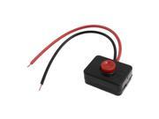 Unique Bargains DC 12V 2A Adhesive Base Red Push Button Momentary Wired Switch for Auto