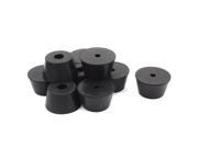 Unique Bargains Rubber Cover Speaker Furniture Table Chair Feet Pad 40mm x 30mm x 22mm 9PCS