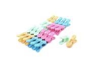 Plastic Clothes Socks Pants Spring Clips Clamps Clothespins Hanger 24pcs