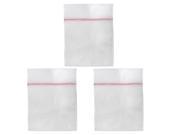 Household Underwear Lingerie Laundry Clothes Washing Bag White Pink 3 Pcs