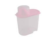 Family Kitchenware Plastic Sugar Rice Food Fresh Storage Box Container Pink 1.9L