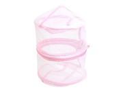 Zipper Lingerie Delicate Bra Mesh Wash Bag Home Household Net Washing Laundry Basket Pink White