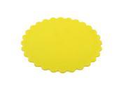 Silicone Rose Carven Table Heat Resistant Mat Cup Cushion Placemat Pad Yellow