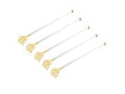 Home Houseware Stainless Steel Handle Plastic Claw Massager Back Scratcher 5pcs