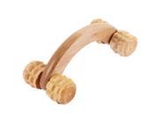 Unique Bargains Full Body Relaxation Handheld Massager Wooden Manual Massage Roller