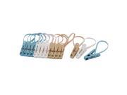 Plastic Clothes Socks Airing Hang Rope Clips Clamps Clothespins Hanger 15pcs